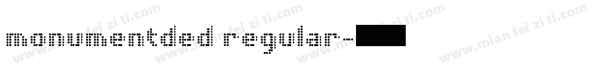 monumentded regular字体转换